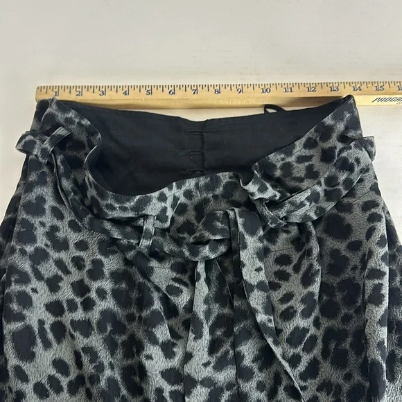 Vivienne Westwood 243208 Womens Tapered Pants Grey/Black Leopard Size 38